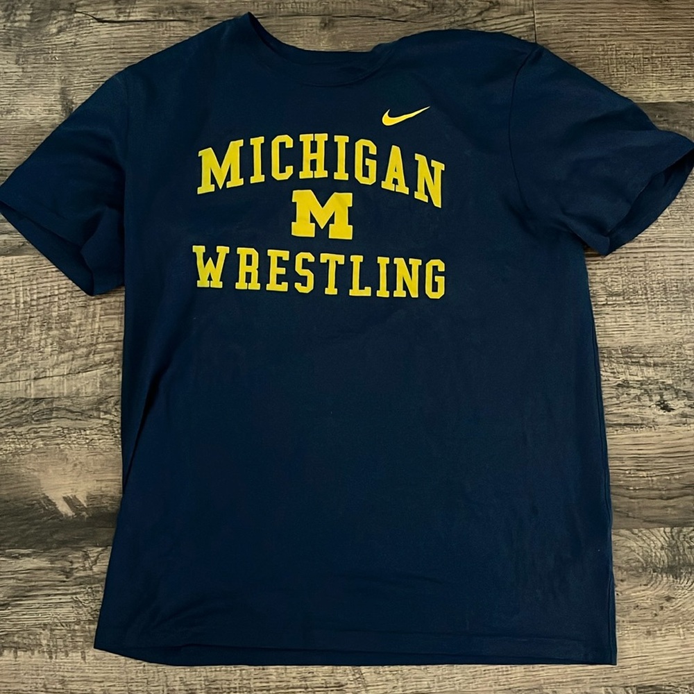 Michigan university wrestling tshirt